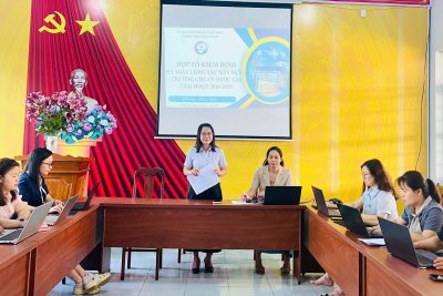 HỌP TỔ KIỂM ĐỊNH RÀ SOÁT CÔNG TÁC XÂY DỰNG TRƯỜNG CHUẨN QUỐC GIAI ĐOẠN 2026-2030